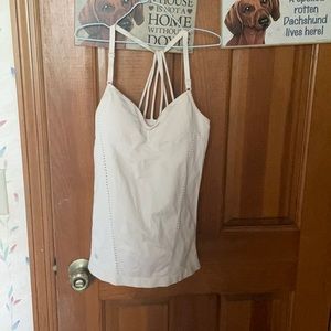 ATHLETA tan athletic tank top